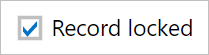 Locked record